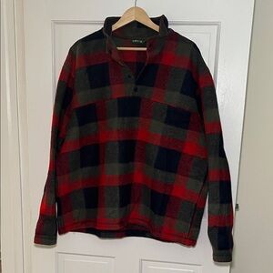 Orvis Red and Black Checkered Fleece